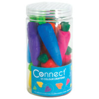Boje voštane 12boja čaša mrkvice connect (57339)