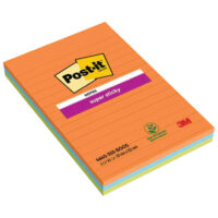 Blok samoljepljiv sa crtama 101x152 mm 45l post-it super sticky 3m.4645 3ssan (57773)