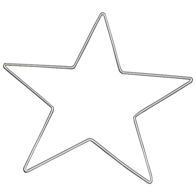 Obruč za dekoraciju metalni zvijezda 25 cm knorr prandell 21-6785255 (57861)