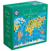 Puzzle 250 kom kids 5 world map interdruk (58011)