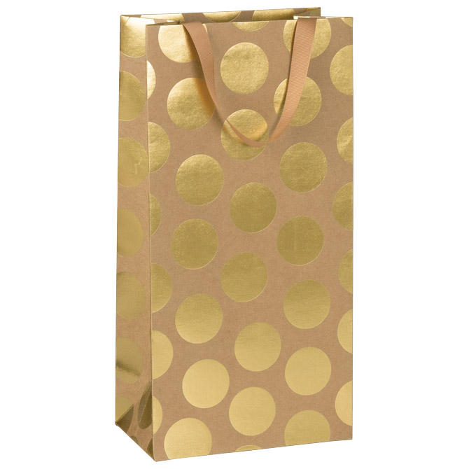 Vrećice ukrasne-2 boce 18x36x10,5 cm stewo 6462 80 zlatna blister (58231)