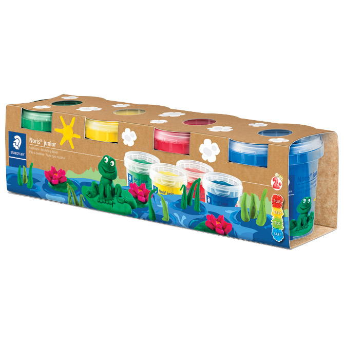 Plastelin 4bojex130g u čašici staedtler 813 sle sort (58368)