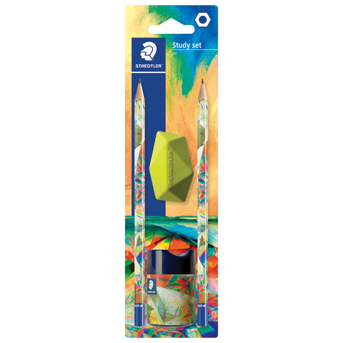 Olovka grafitna hb multiverse pk2 plus gumica plus šiljilo staedtler 170sbke2-2 blister (58400)