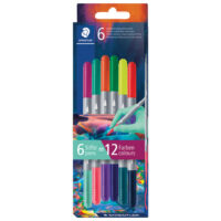 Flomaster školski 6boja obostrani pk12 multiverse staedtler 3280c6e2-1 (58401)