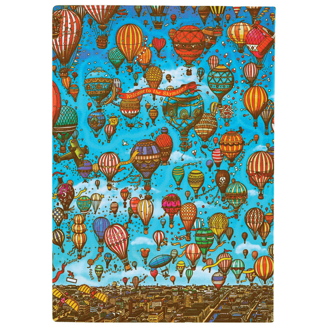 Notes 12x17,5 cm-midi crte 88l s gumicom ballon festival flexis paperblanks fb9910-9 (58537)