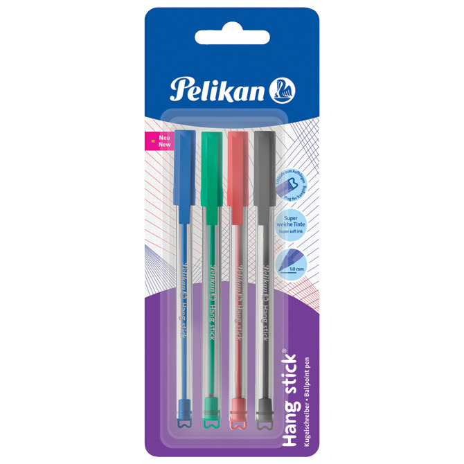 Olovka kemijska stick k86 pk4 pelikan 820875 sortirano blister (58574)