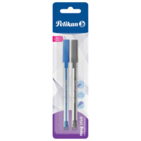 Olovka kemijska stick k86 pk2 pelikan 820899 crna/plava blister (58575)