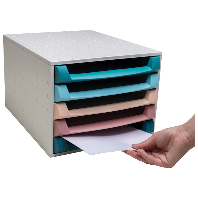 Kutija s 5 ladica skandi exacompta 221606d sort (58583)