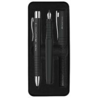 GARNITURA OLOVKA KEMIJSKA PLUS NALIVPERO POLY U MET.KUT. FABER CASTELL 241050 CRNA (58600)