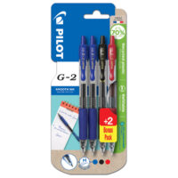 ROLER GEL GRIP 0,7 MM G2 PK2 PLUS 2GRATIS PILOT BL-G2-7 SORTIRANO BLISTER (58806)