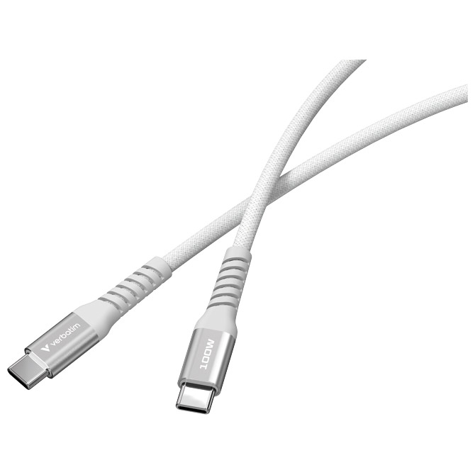 Kabel magnetski usb-c na usb-c 100w 120 cm verbatim 31854 sivi (59184)