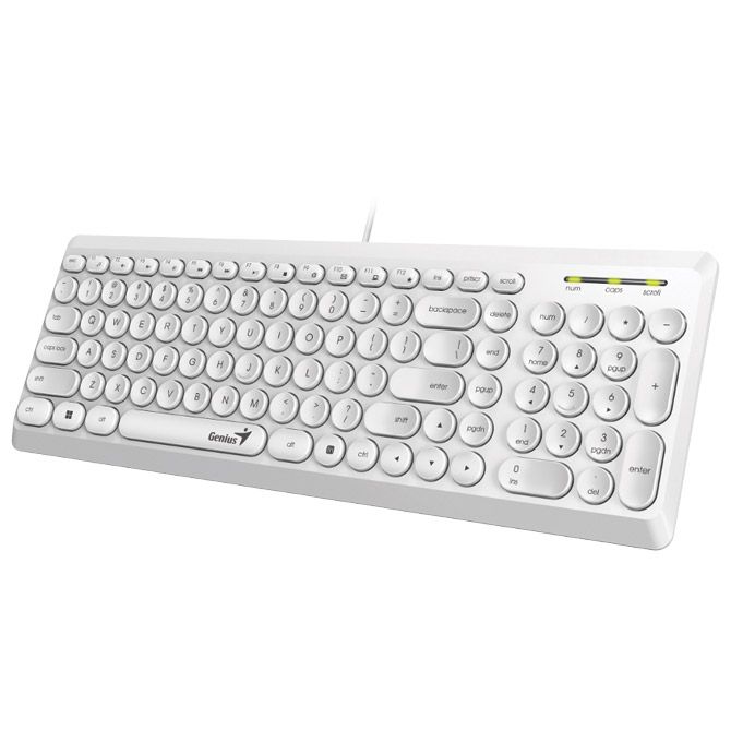 TIPKOVNICA USB SLIMSTAR Q200 GENIUS BIJELA (59661)