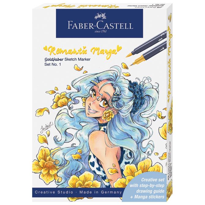 SET MARKER OBOSTRANI SKETCH ROMANTIC MANGA GOLDFABER FABER CASTELL 164701 (59858)
