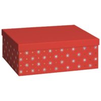 KUTIJA UKRASNA KARTONSKA X-MAS 24X33X12 CM STEWO 5115 20 CRVENA (60019)