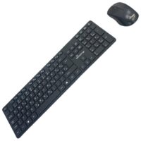 TIPKOVNICA PLUS MIŠ BEŽIČNI MROS107 (HR) SLIM CRNA (60788)