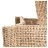 VREĆICE ZA 2 VINSKE BOCE JUTA 20X34.5X10 CM S DVA PROZORČIĆA (60916)