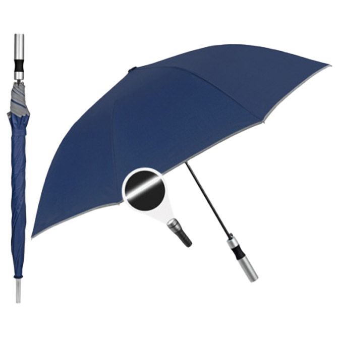KIŠOBRAN AUTOMATIK S PLASTIČNOM DRŠKOM PROMO WALKING PERLETTI 96014-02 PLAVI-REFLEKT.RUB * DO ISTEKA ZALIHA (61077)