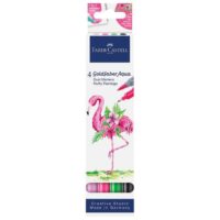 MARKER OBOSTRANI AKVAREL 4 BOJE TROPICAL FLAMINGO GOLDFABER FABER CASTELL 164507 BLISTER (61770)