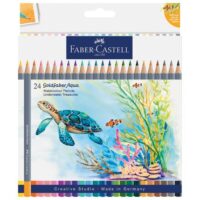 BOJE DRVENE-VODENE 24BOJE TROPICAL GOLDFABER AQUA FABER CASTELL 114617 (61778)