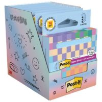 BLOK SAMOLJEPLJIV "Z" 76X76 MM 90L POST-IT RECYCLED PASTEL BLUE 3M.R330-1RSSB PLAVI BLISTER (61805)