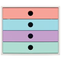 KUTIJA S 4 LADICE CANDY TIDY EXACOMPTA 227707D BIJELA-SORT (61869)