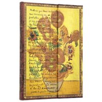 NOTES 12,5X18 CM-MIDI CRTE 72 L MAGNET VAN GOGH, SUNFLOWERS PAPERBLANKS PB1520-9 (61947)