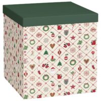 KUTIJA UKRASNA KARTONSKA X-MAS 23X23X24CM STEWO 5123 98 (63072)