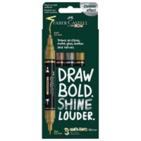 MARKER OBOSTRANI MULTIMARKER MIRROR PK3 FABER CASTELL 185966 SORT BLISTER (63162)