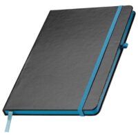 Notes A5 crte 80l šamoa s gumicom cuxhaven easy 037914 crno/svijetlo plavi (900005068)