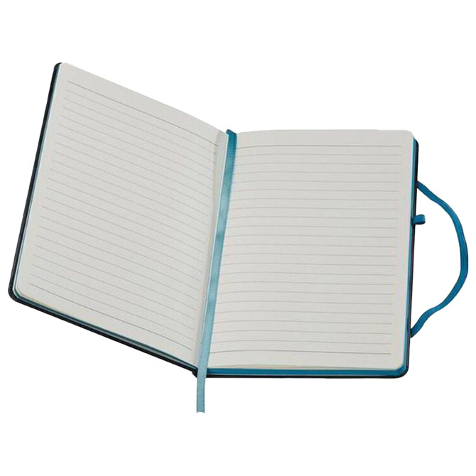 Notes A5 crte 80l šamoa s gumicom cuxhaven easy 037914 crno/svijetlo plavi (900005068)