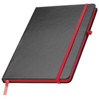 Notes A5 crte 80l šamoa s gumicom cuxhaven easy 037905 crno/crveni (900005075)