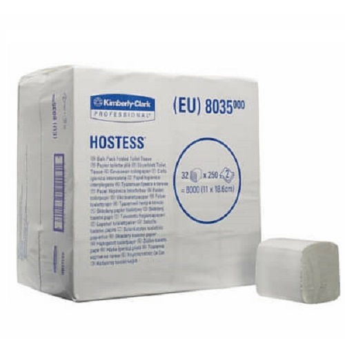 Papir toaletni listići dvoslojni papir wc složivi V listići KC 40x225 NEMA NA ZALIHI