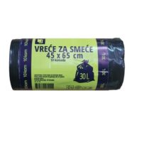 Vreće za smeće u roli 30L 45x65cm LD (čvrste) 10 kom/pak (za uredski koš)